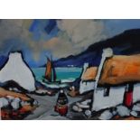 PAT WRIGHT MURPHY - OIL - WEST OF IRELAND, COTTAGE 6' X 8'