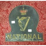 NATIONAL ASSURANCE COMPANY OF IRELAND FIRE MARK 1822/1904 W598