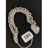 HEAVY SILVER ALBERT CHAIN 90.1G