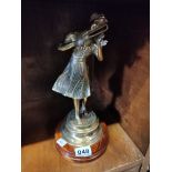 BRASS VIOLIN PLAYING FIGURE