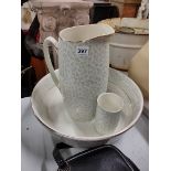 DOULTON JUG, BASIN AND TOOTHBRUSH HOLDER