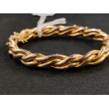 15CT GOLD VICTORIAN BANGLE 20G