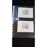 1936 BERLIN SUMMER OLYMPICS SOUVENIER STAMP COMPLETE 2 SHEET SET MINT HINGED (REMOVED) ORIGINAL GUM