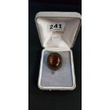 ANTIQUE AMBER BROOCH