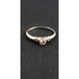 18CT WHITE GOLD SOLITARE RING WITH 0.3 CARAT DIAMOND