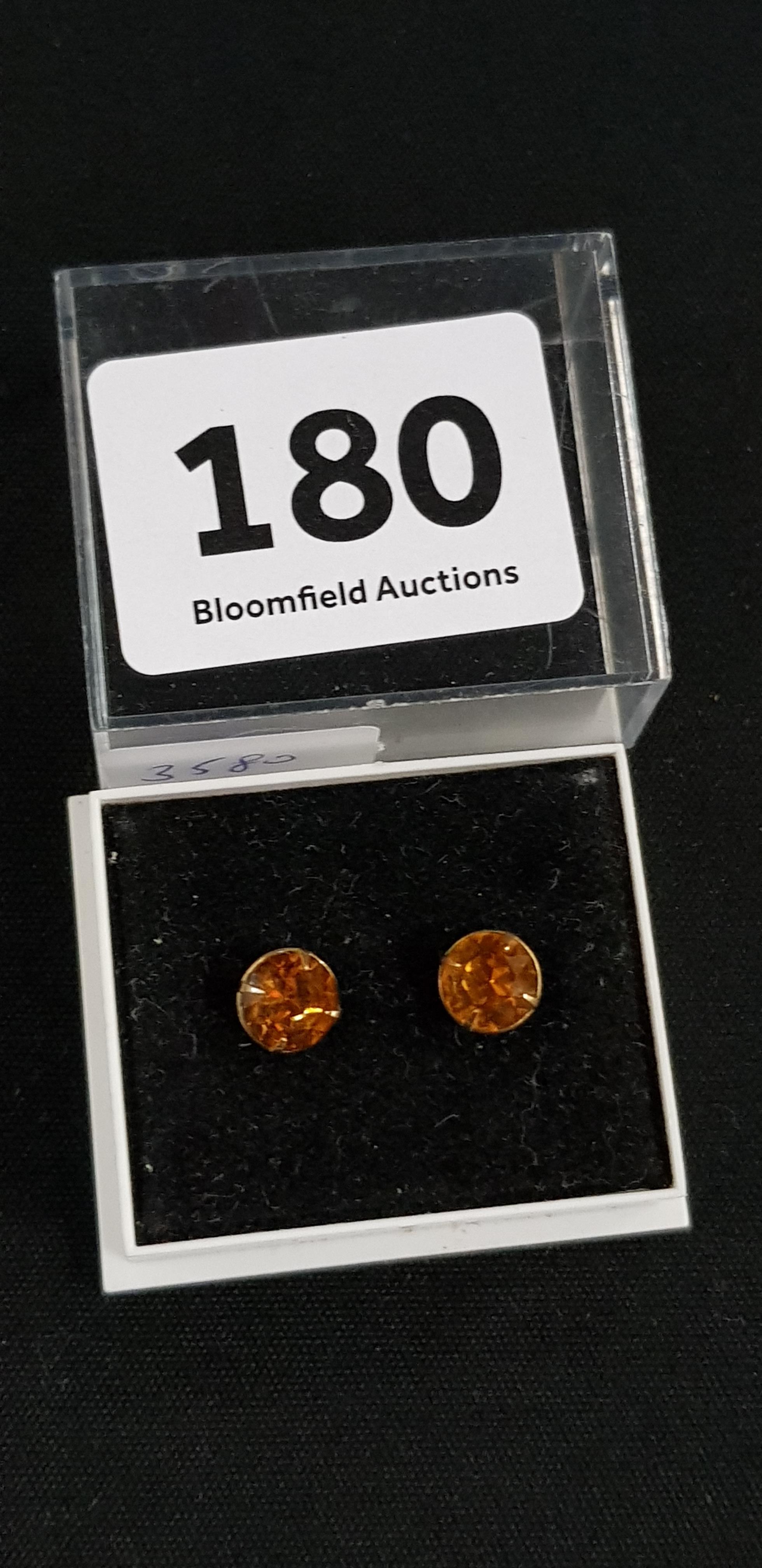 PAIR OF 9CT GOLD TOPAZ EARRINGS