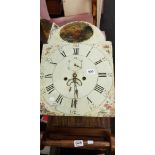 VICTORIAN GRANDFATHER WORKS AND DIAL