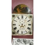 VICTORIAN GRANDFATHER WORKS AND DIAL - BALLYMONEY