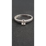 PLATINUM AND DIAMOND SOLITAIRE RING