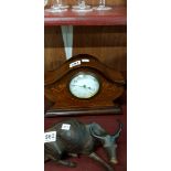 INLAID EDWARDIAN MANTLE CLOCK