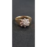 9CT GOLD DIAMOND RING