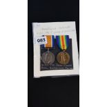 PAIR OF WW1 INNISKILLING FUSILIERS MEDALS - 41707 PTE.ISAAC CUNDY