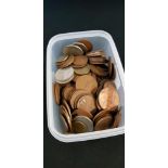 TUB OF OLD COINS