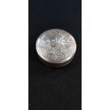 EGYPTIAN SILVER BILL BOX STAMPED 800
