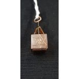 GOLD AND BLOODSTONE MASONIC FOB