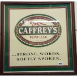 CAFFREYS PUB SIGN