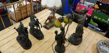 QUANTITY OF LARGE FIGURES TO INCLUDE LAMPS