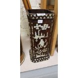 ANTIQUE ORIENTAL VASE WITH MOTHER OF PEARL INLAY