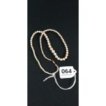 PEARL NECKLACE WITH 9CT GOLD CLASP