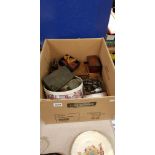 BOX OF CLOCK REPAIR ITEMS