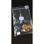 BAG OF SCRAP GOLD AND WATCH MOVEMENTS TOTAL WEIGHT 32.4 GMS