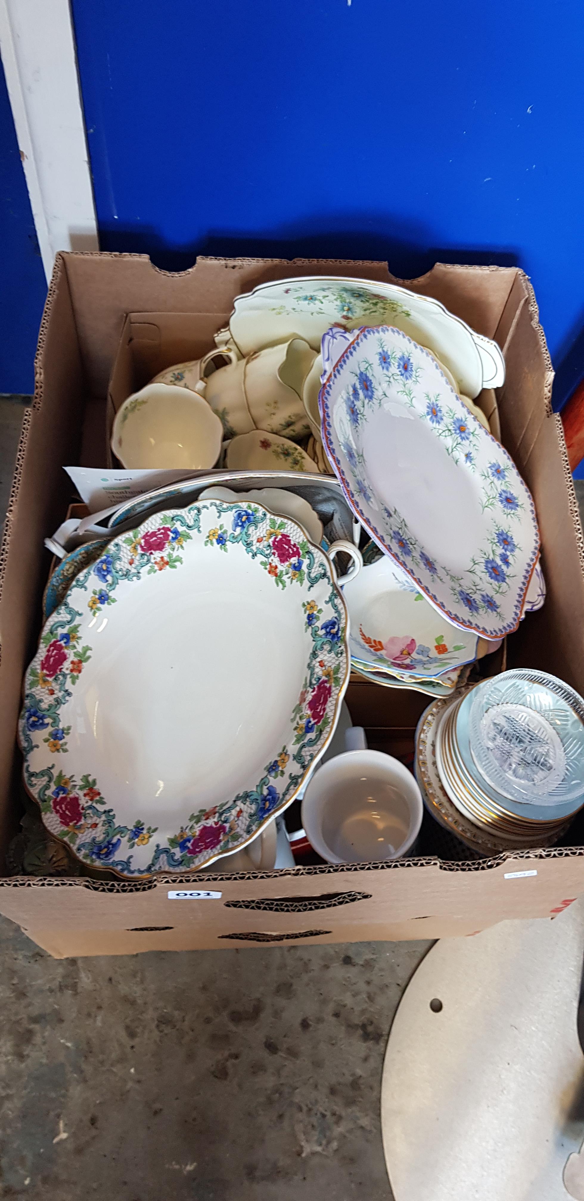 2 BOX LOTS OF PART TEA SETS