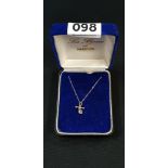 9CT GOLD CROSS PENDANT ON 9CT GOLD CHAIN