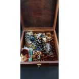 BOX OF COSTUME JEWELLERY