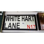 WHITE HART LANE SIGN