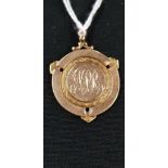ANTIQUE 15CT GOLD SPORTS MEDAL DATED JULY 1914 PRESENTED TO A.P.REID CLIFTONVILLE F AND A.C. 11G