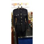 VINTAGE ROYAL MARINES HIGH COLLAR TUNIC AND TROUSERS