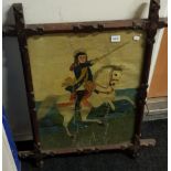 ANTIQUE OIL ON CANVAS - KING WILLIAM III SIGNED A CRAIG, RANDALSTOWN