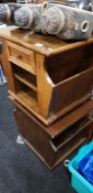 PAIR OF OAK BEDSIDE CABINETS