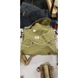 WWII GAS MASK AND BAG