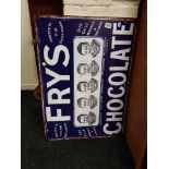 REPRODUCTION FRY'S CHOCOLATE ADVERTISING SIGN