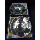 PAIR OF SILVER DISHES S D NEILL