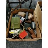 BOX OF VINTAGE SHAVERS SOLD AS SEEN