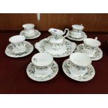 VINTAGE ROYAL ALBERT BRIGADON 21 PIECE TEASET