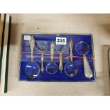 BOXED SET OF MAGNIFYING GLASSES
