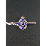 ENAMMELED SILVER WW2 REME ROYAL ELECTRICAL MECHANICAL ENGINEERS SWEETHEART BROOCH