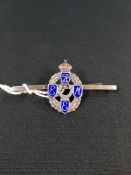 ENAMMELED SILVER WW2 REME ROYAL ELECTRICAL MECHANICAL ENGINEERS SWEETHEART BROOCH