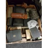 BOX OF VINTAGE SHAVERS SOLD AS SEEN
