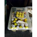 BOX LOT OF GOLF BALLS