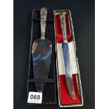 CASED SILVER HANDLED CUTLERY