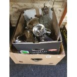 2 BOXES OF SILVER PLATE