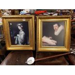 PAIR OF ORNATE GILT FRAMED PICTURES