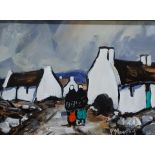 PAT MURPHY - OIL ON BOARD - WEST OF IRELAND