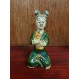 ANTIQUE ORIENTAL TEMPLE FIGURE