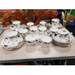 37 PIECE VICTORIAN CHINA TEA SET