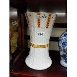 LARGE BELLEEK 'WHEAT' VASE